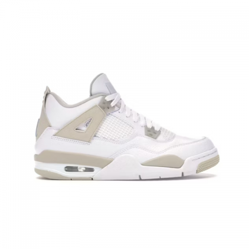 Jordan Air Jordan 4 Retro Craft Photon Dust High Top Sneakers White and Gray