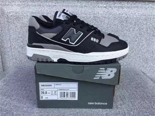 New Balance BB550SR1 retro sneakers Black and Gray