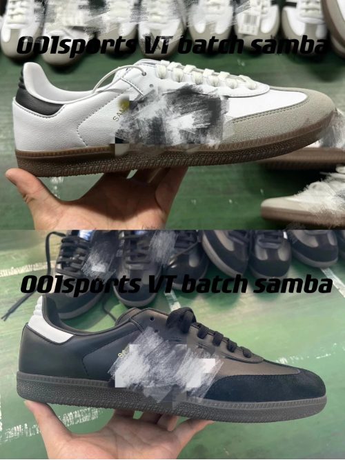 Adidas Samba OG Classic Leather Sneakers Black and White