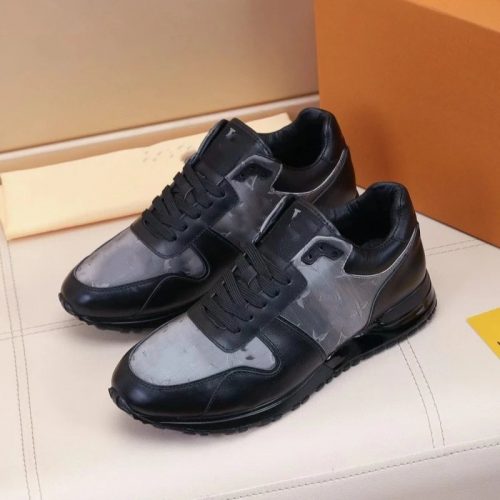 Louis Vuitton LV Run Away Casual Sneakers Black and Gray