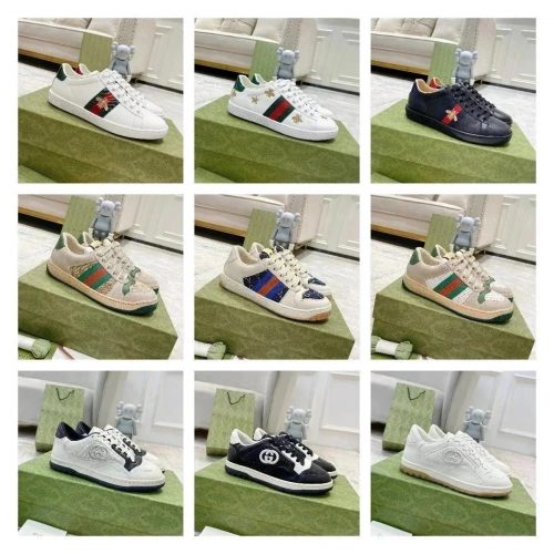 Gucci Ace and Screener Casual Sneakers Multicolor