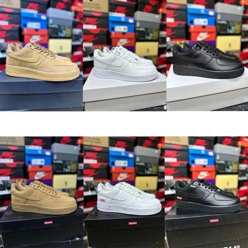 Nike Air Force 1 Low Supreme Classic Sneakers Multicolor