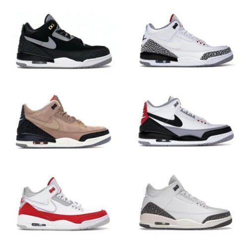 Jordan Air Jordan 3 Retro Iconic Basketball Sneakers Multicolor