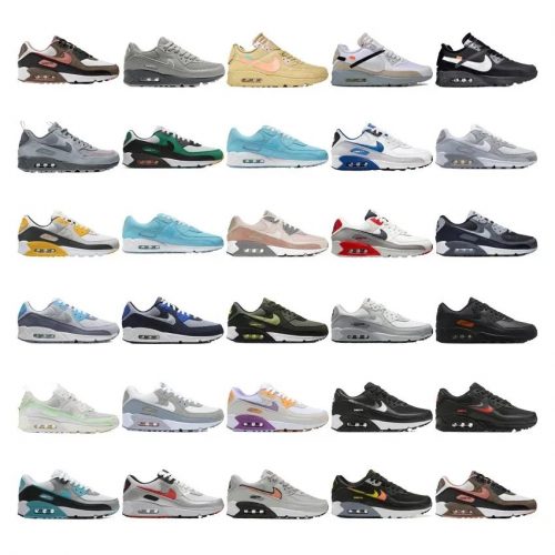 Nike Air Max 90 Iconic Running Sneakers Multicolor