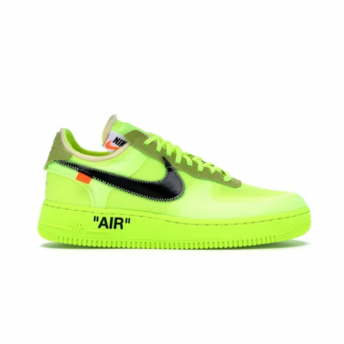 Nike Air Force 1 Low Off-White Volt Chunky Sneakers Neon Green