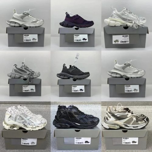 Balenciaga Track and Runner Chunky Sneakers Multicolor