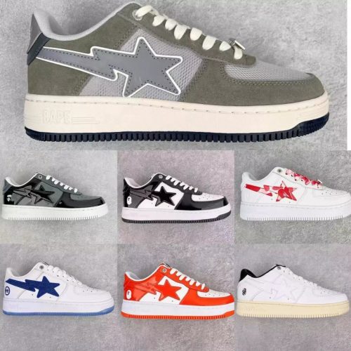 A Bathing Ape BAPE Bapesta Chunky Sneakers Multicolor