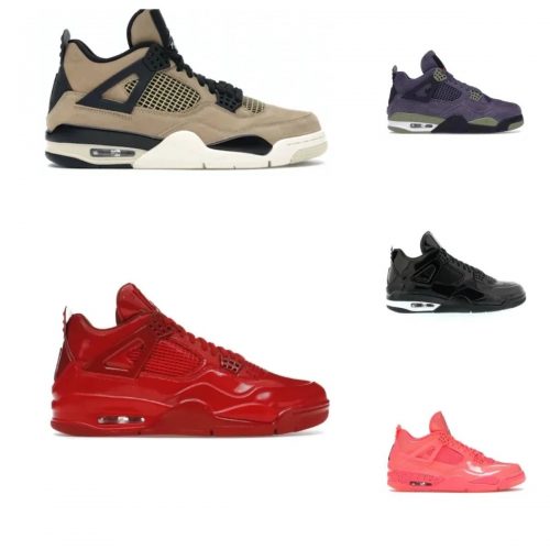 Jordan 4 Retro Chunky Basketball Sneakers Multicolor