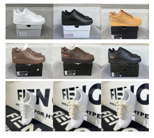 Nike Air Force 1 Classic Leather Sneakers Multicolor