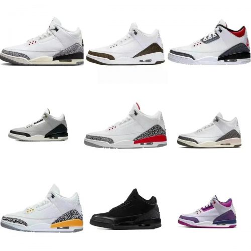 Jordan Air Jordan 3 Retro Classic Basketball Sneakers Multicolor