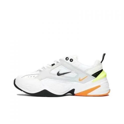Nike M2K Tekno chunky Sneakers White and Orange