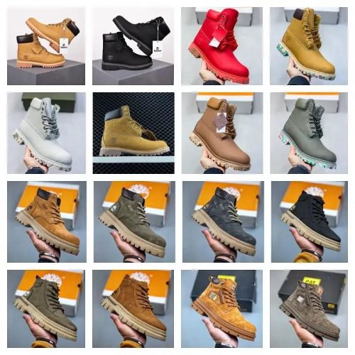Timberland 6-Inch Premium Waterproof Boots Chunky Suede Sneakers Multicolor