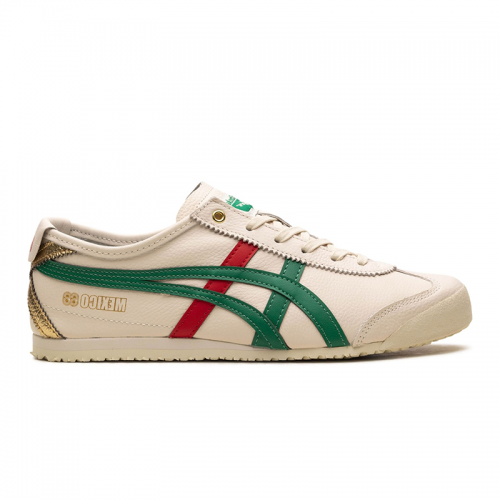 Onitsuka Tiger Mexico 66 Low Top Sneakers Beige and Green