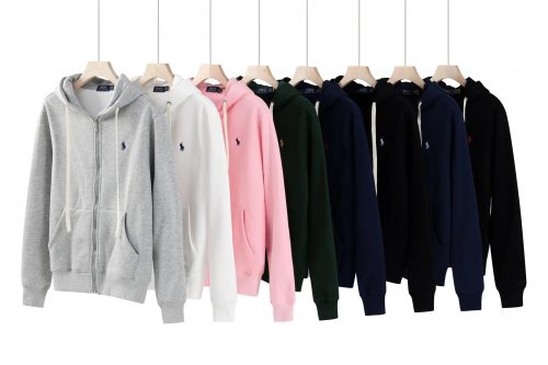 Ralph Lauren Polo Zip-Up Hoodie Classic Cotton Sweatshirt Multicolor