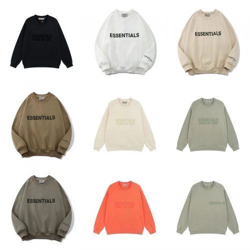 Fear of God FOG Essentials Oversized Crewneck Sweatshirt Multicolor