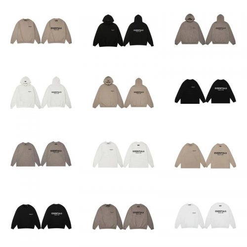 Fear of God FOG Essentials Oversized Hoodie and Sweatshirt Multicolor