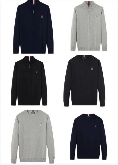Tommy Hilfiger Knitwear Collection Classic Pullover and Zip-Up Sweaters Multicolor