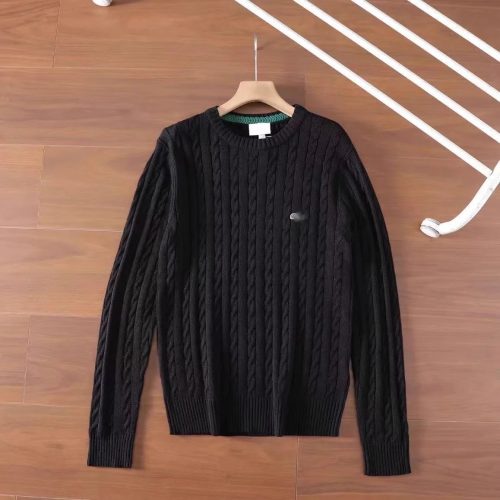 Lacoste Cable Knit Classic Sweater Black