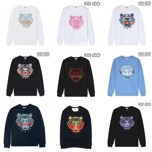 Kenzo Tiger Crest Graphic Cotton Sweatshirt Multicolor