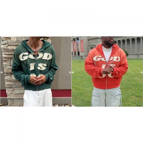 Fear of God Good Is Good Zip-Up Hoodie Casual Cotton Hoodie Green