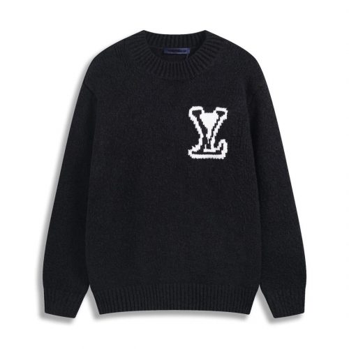 Louis Vuitton LV Intarsia Knit Crewneck Sweater Black