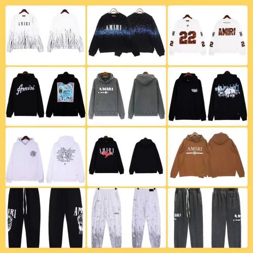 Amiri Graphic Collection Streetwear Hoodies and Sweatpants Multicolor