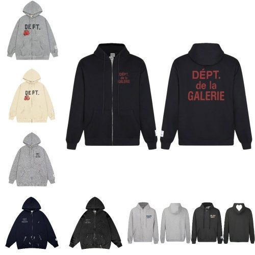 Gallery Dept. Dept. de la Galerie Oversized Zip-Up Hoodie Black