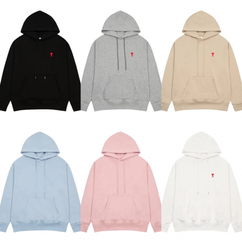Ami Paris Ami Ami de Coeur Cotton Hoodie Multicolor