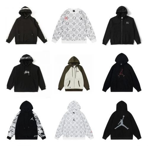 Jordan Jumpman Hoodie Casual Pullover Black and White