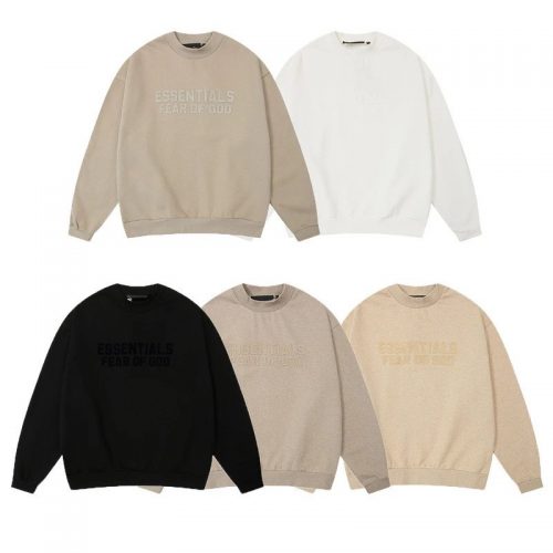 Fear of God FOG Essentials Oversized Crewneck Sweatshirt Multicolor