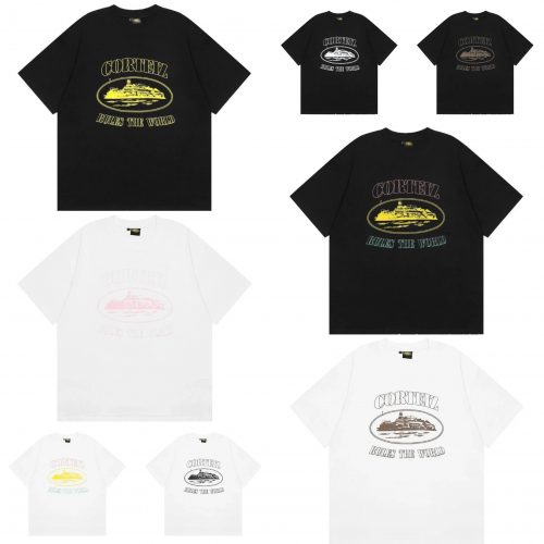 Corteiz Rules The World Graphic Streetwear T-Shirt Multicolor