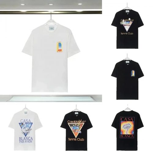 Casablanca Graphic Print Cotton T-Shirt Multicolor