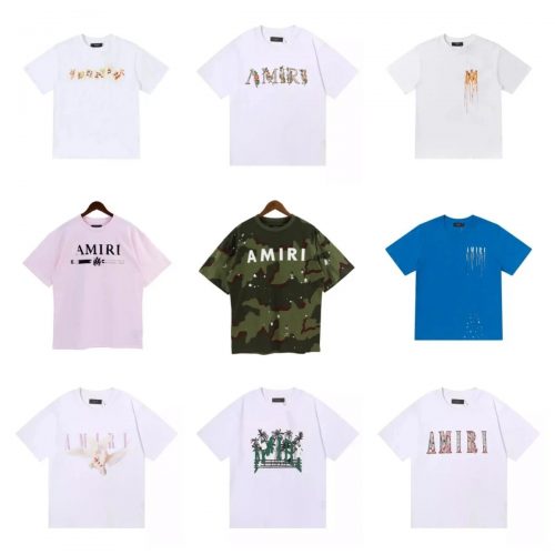 Amiri Graphic Print Cotton T-Shirt Multicolor