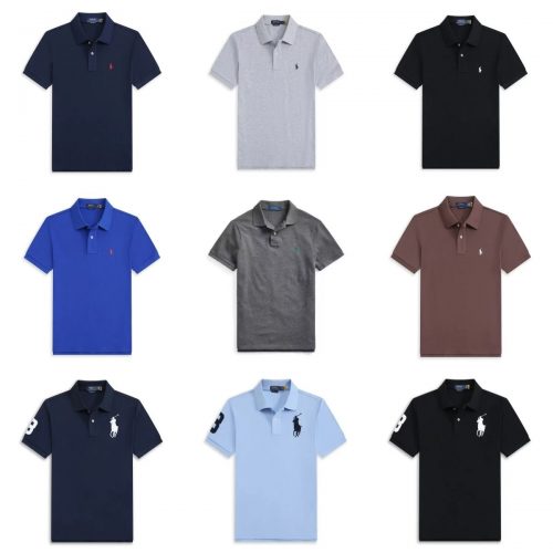 Ralph Lauren RL Classic Fit Mesh Polo Shirt Cotton Casual Multicolor