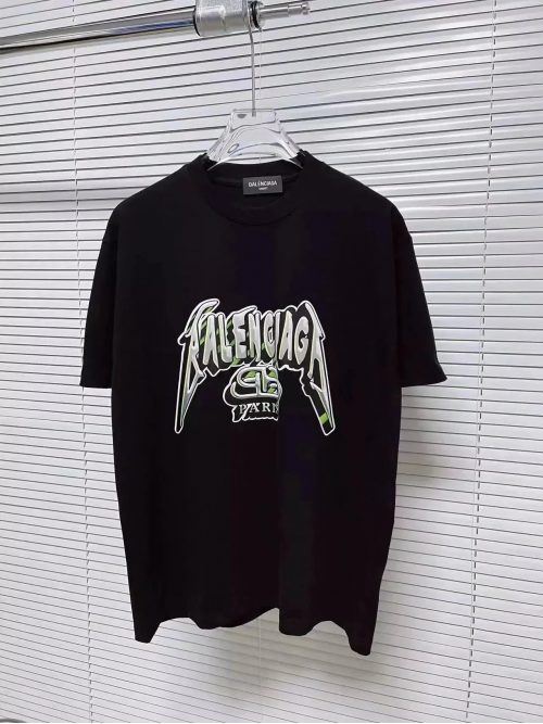 Balenciaga Paris Graphic Oversized T-Shirt Black