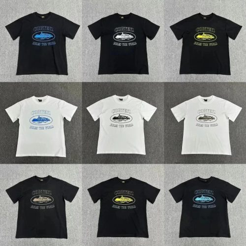 Corteiz Rules The World Graphic Cotton T-Shirt Multicolor