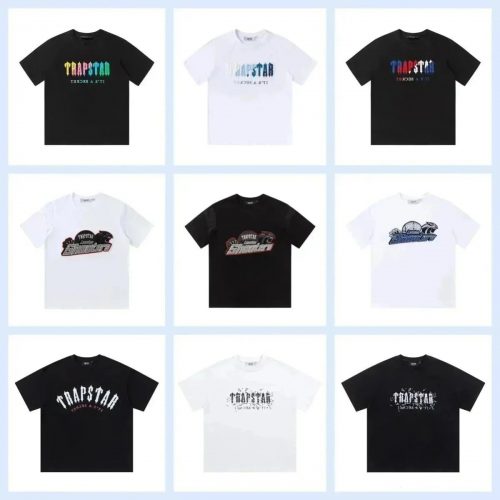 Trapstar Graphic Print Streetwear T-Shirt Black and White