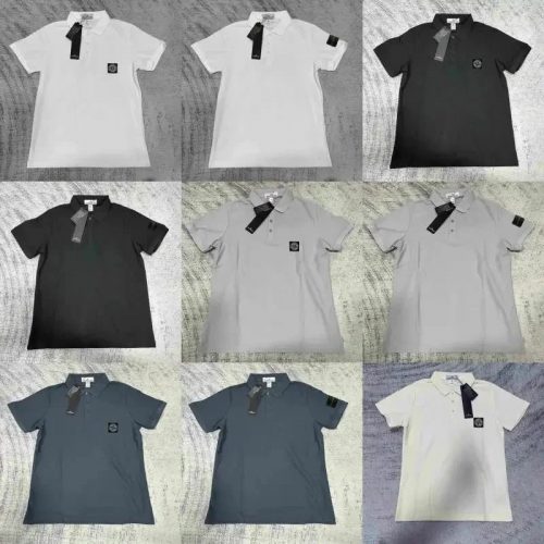 Stone Island Compass Patch Classic Polo Shirt Multicolor