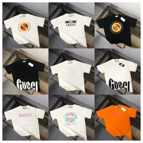 Gucci Graphic Print Cotton T-Shirt Multicolor