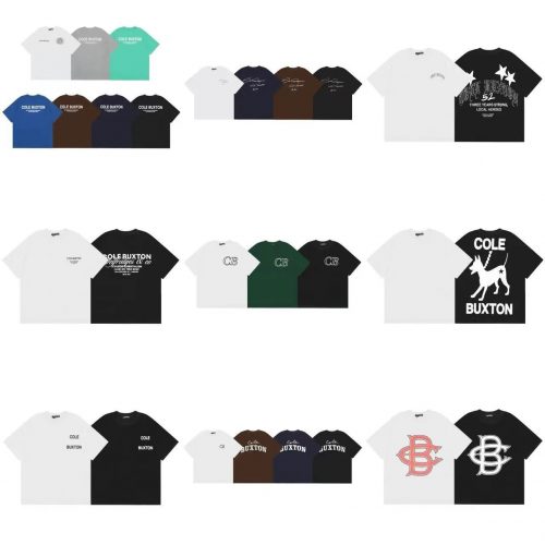 Cole Buxton Graphic Tee Streetwear T-Shirt Multicolor
