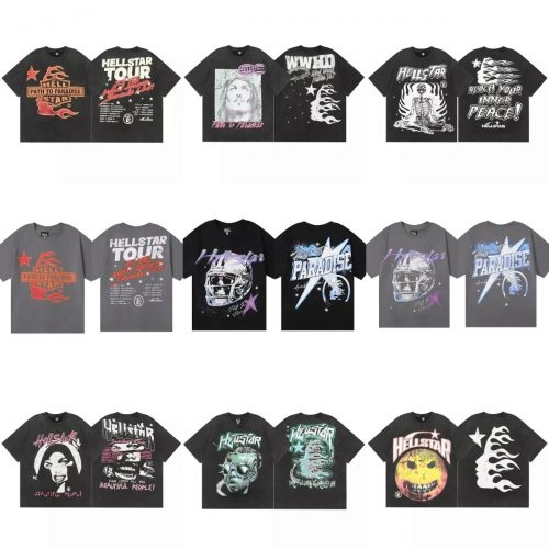 Hellstar Graphic Print Oversized Tee Black