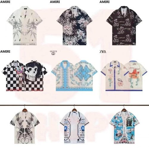 Amiri Graphic Print Hawaiian Shirt Multicolor