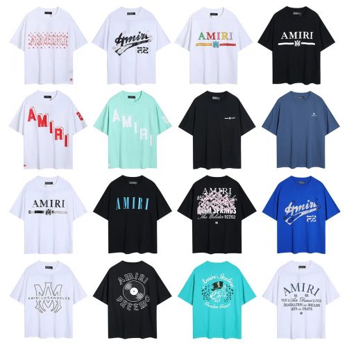 Amiri Graphic Print Oversized Tee Collection Multicolor