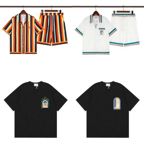 Casablanca Graphic Print Casual T-Shirt Black