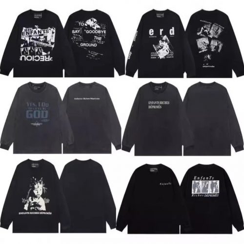 Enfants Riches Déprimés ERD Graphic Print Long Sleeve Shirt Black