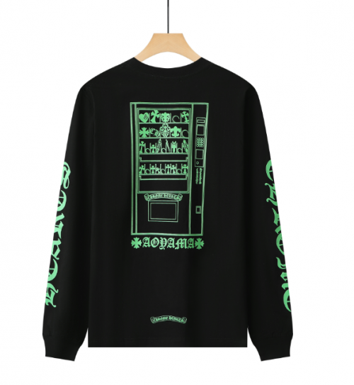Chrome Hearts Aoyama Vending Machine Graphic Long Sleeve Shirt Black