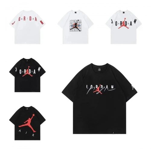 Jordan Jumpman Graphic Cotton T-Shirt Black and White