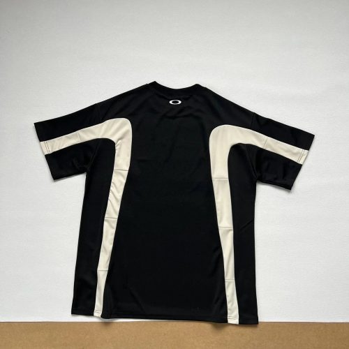 Oakley Panelled Tech Sporty T-Shirt Black and White