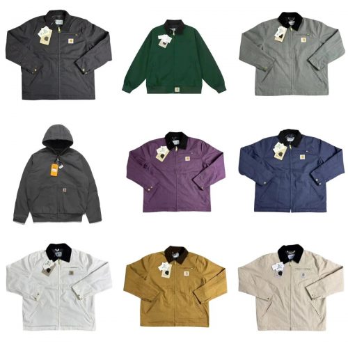 Carhartt Detroit Jacket Vintage Workwear Canvas Jacket Multicolor