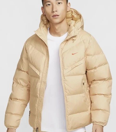 Nike Windrunner Down-Fill Puffer Jacket Beige